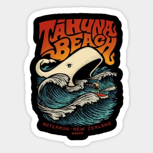 Tahuna Beach Whale Sticker